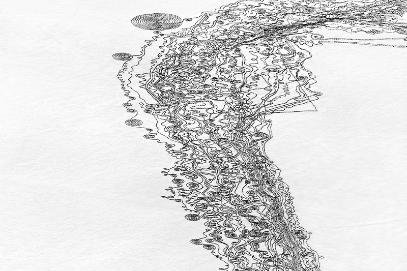 Illustration for article titled This Massive Snow Art Is a Tribute to the River That Used to Flow Here